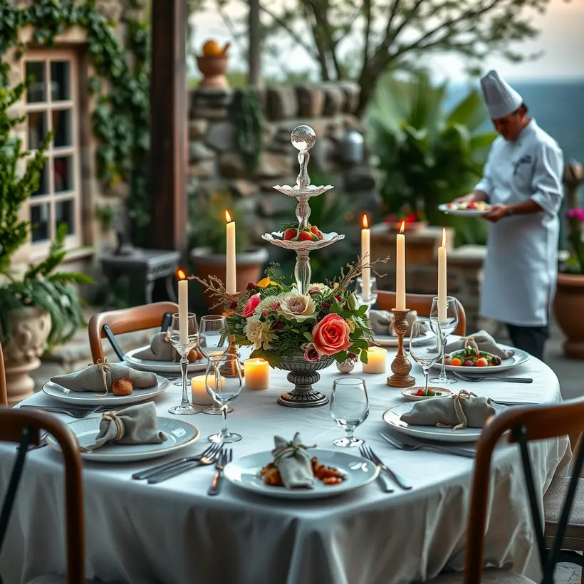 Plan a dinner party menu for 10 with two vegans